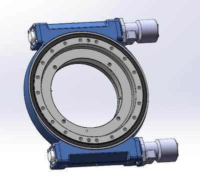 Double worm rotary reducer